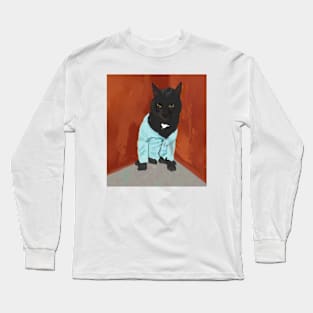 Black Cat Art Long Sleeve T-Shirt